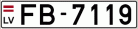 Auto numura zīme FB7119