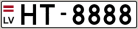 Auto numura zīme HT8888