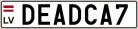 Auto numura zīme DEADCA7