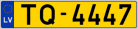 Auto numura zīme TQ4447 Auto numura zīme TQ4447