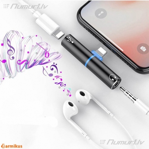 iPhone: vienlaicīgi uzlādēšana un austiņas 3.5 mm